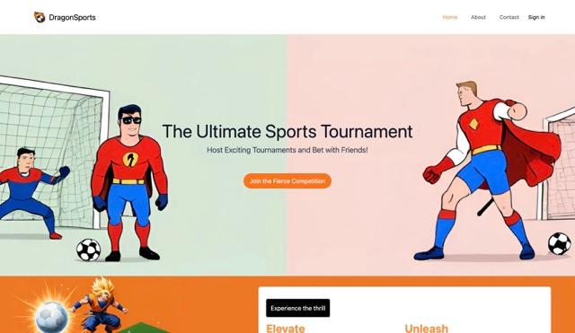 Tournament creation website